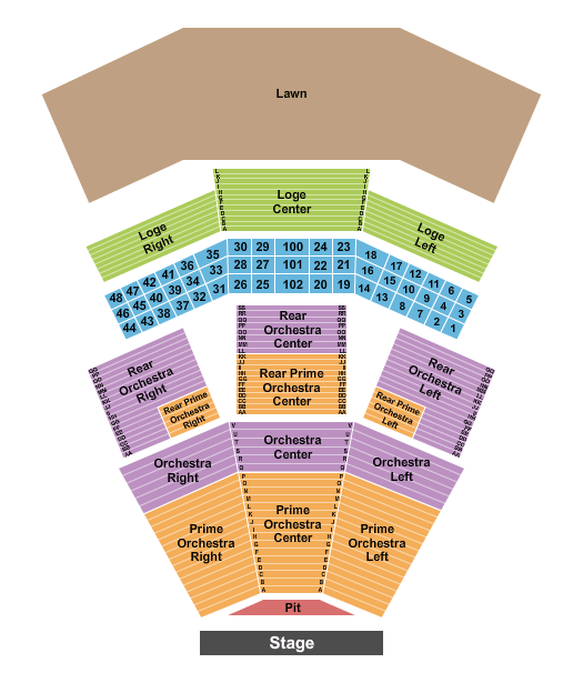 Wolf Trap National Park for the Performing Arts Lizzo Seating Chart